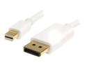 StarTech.com 2m 6 ft White Mini DisplayPort to DisplayPort 1.2 Adapter Cable M/M