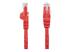 StarTech.com 75ft CAT6 Ethernet Cable, 10 Gigabit Snagless RJ45 650MHz 100W PoE Patch Cord, CAT 6 10GbE UTP Network Cable w/Strain Relief, Red, Wiring is UL Certified/TIA - Front