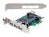 Startech 4 Port PCI Express Low Profile High Speed USB Card - Multi-angle