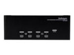 StarTech.com 4 Port Triple Monitor DVI USB KVM Switch with Audio & USB 2.0 Hub