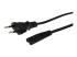 StarTech 1m (3ft) Laptop Power Cord, EU Plug to C7, 2.5A 250V, 18AWG, Notebook / Laptop Replacement AC Power Cord, Printer/Power Brick Cord, Europlug to IEC 60320 C7 - Right-angle