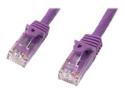 Startech 75ft CAT6 Ethernet Cable, 10 Gigabit Snagless RJ45 650MHz 100W PoE Patch Cord, CAT 6 10GbE UTP Network Cable w/Strain Relief, Purple, Wiring is UL Certified/TIA