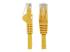 Startech 100ft CAT6 Ethernet Cable, 10 Gigabit Snagless RJ45 650MHz 100W PoE Patch Cord, CAT 6 10GbE UTP Network Cable w/Strain Relief, Yellow, Wiring is UL Certified/TIA - Front