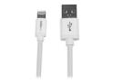 Startech 2m (6ft) Long White Apple 8-pin Lightning Connector to USB Cable for iPhone / iPod / iPad