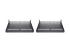 StarTech.com 2-Pack 1U Server Rack Shelf, Vented, 44lb Capacity, 16" Deep (CABSHELF116V2PK) - Back