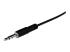 Startech 1m Slim 3.5mm Stereo Extension Audio Cable - Right-angle