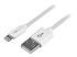 Startech 2m (6ft) Long White Apple 8-pin Lightning Connector to USB Cable for iPhone / iPod / iPad - Close up