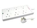 Cables Direct 6 Way Switched Surge Protected Power Block
