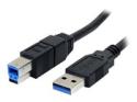 StarTech.com 6 ft / 2m Black SuperSpeed USB 3.0 Cable A to B