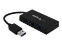 StarTech.com 4 Port USB 3.0 Hub, USB Type-A Hub with 1x USB-C & 3x USB-A (SuperSpeed 5Gbps), USB Bus or Self-Powered, Portable USB 3.1/USB 3.2 Gen 1 BC 1.2 Charging Hub w/ Power Adapter