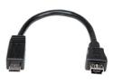 StarTech.com 6in Micro USB to Mini USB Adapter Cable M/F