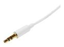 Startech 2m White Slim 3.5mm Stereo Audio Cable
