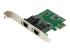 Startech Dual Port Gigabit PCI Express Server Network Adapter Card - Left-angle