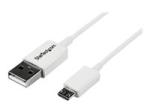 StarTech.com 2m White Micro USB Cable Cord