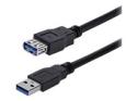 StarTech 1m Black SuperSpeed USB 3.0 Extension Cable A to A