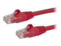 Startech 100ft CAT6 Ethernet Cable, 10 Gigabit Snagless RJ45 650MHz 100W PoE Patch Cord, CAT 6 10GbE UTP Network Cable w/Strain Relief, Red, Wiring is UL Certified/TIA