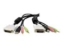 StarTech.com 1 5ft / 4m 4-in-1 USB Dual Link DVI-D KVM Switch Cable w/ Audio & Microphone (DVID4N1USB15)