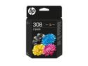 HP 308 - 2-pack - black, cyan, magenta, yellow