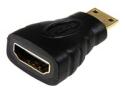 Startech Mini HDMI to HDMI Adapter, 4K High Speed HDMI Adapter, 4K 30Hz Ultra HD High Speed HDMI Adapter, HDMI 1.4, Gold Plated Connectors, UHD Mini HDMI Adapter 4K, Black