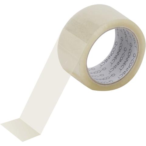 Q-connect  low noise pakketape 50mm x 66m klar  - 