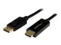StarTech.com 6.5 ft / 2m DisplayPort to HDMI converter cable