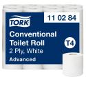Toiletpapir Tork Advanced T4 2-lags Hvid Sæk/24