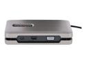 StarTech.com USB-C Multiport Adapter with USB-C DP Alt Mode Video Output / 4K HDMI 2.0 / VGA, USB-C Dual Monitor Docking Station, 100W PD Pass-Through, USB Type C Mini Dock/MST Adapter Hub