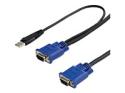 StarTech 10 ft Ultra Thin USB VGA 2-in-1 KVM Cable