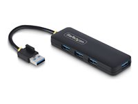 Startech 4-Port USB-A Hub, 5Gbps, Bus Powered, Small Travel Mini Hub - 