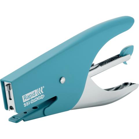 Hæftetang S51 t/15ark SoftGrip blå - 