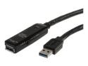 StarTech.com 32.8 ft Active USB 3.0 Extension Cable with AC Power Adapter