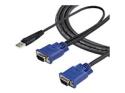 StarTech.com 10 ft Ultra Thin USB VGA 2-in-1 KVM Cable