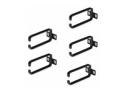 StarTech.com 5-Pack 1U Vertical Cable Management D-Ring Hooks, Cable Manager For 19" Server Racks/Cabinets, Network Rack Wire Organizers, Cable Guide Rings