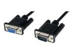 StarTech.com 2m Black DB9 RS232 Serial Null Modem Cable F/M