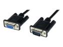 StarTech.com 2m Black DB9 RS232 Serial Null Modem Cable F/M