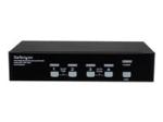 StarTech.com 4 Port High Resolution USB DVI Dual Link KVM Switch with Audio and USB 2.0 Hub (SV431DVIUAHR)