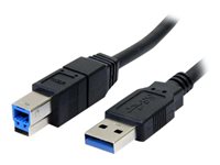 StarTech.com 6 ft / 2m Black SuperSpeed USB 3.0 Cable A to B - 