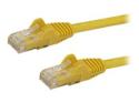 StarTech.com 100ft CAT6 Ethernet Cable, 10 Gigabit Snagless RJ45 650MHz 100W PoE Patch Cord, CAT 6 10GbE UTP Network Cable w/Strain Relief, Yellow, Wiring is UL Certified/TIA