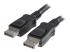 StarTech.com 0.5m Short DisplayPort 1.2 Cable with Latches DisplayPort 4k - Right-angle