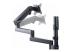 StarTech.com Triple Monitor Desk Mount For Up To Three 27in Screens, VESA 75x75/100x100, Tool-Less Arm Adjustments, C-Clamp/Grommet Mount, Spring-Assisted Arms - Close up