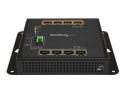 StarTech.com Industrial 8 Port Gigabit PoE Switch, 4 x PoE+ 30W, Power Over Ethernet, Hardened GbE Layer/L2 Managed Switch, Rugged High Power Gigabit Network Switch IP-30/-40C to +75C