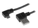 StarTech.com 2m 6 ft Micro-USB Cable with Right-Angled Connectors