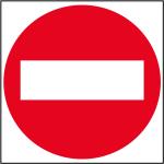 Apli kids Apli D-sign klistermærke Adgang forbudt 114x114mm 