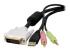 StarTech.com 1 5ft / 4m 4-in-1 USB Dual Link DVI-D KVM Switch Cable w/ Audio & Microphone (DVID4N1USB15) - Close up