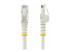Startech 15ft CAT6 Ethernet Cable, 10 Gigabit Snagless RJ45 650MHz 100W PoE Patch Cord, CAT 6 10GbE UTP Network Cable w/Strain Relief, White, Wiring is UL Certified/TIA - Multi-angle