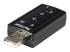StarTech Virtual 7.1 USB Stereo Audio Adapter External Sound Card - Takaisin