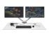 Startech Desk Mount Dual Monitor Arm with USB & Audio, Grommet/Desk Clamp VESA Mount for up to 32 inch Displays, 2x USB, 2x 3.5mm audio, Ergonomic Full Motion Dual Monitor Arm, Silver - Front