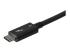 StarTech 2.6ft (80cm) Thunderbolt 3 Cable, 40Gbps, 100W PD, 4K/5K Video, Thunderbolt-Certified, Compatible w/ TB4/USB 3.2/DisplayPort - Close up