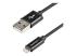 Startech 1m (3ft) Black Apple 8-pin Lightning Connector to USB Cable for iPhone / iPod / iPad - Right-angle