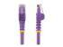 Startech 75ft CAT6 Ethernet Cable, 10 Gigabit Snagless RJ45 650MHz 100W PoE Patch Cord, CAT 6 10GbE UTP Network Cable w/Strain Relief, Purple, Wiring is UL Certified/TIA - Multi-angle